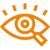 Transparenz steht bei uns weit oben Ein Icon von einem Auge